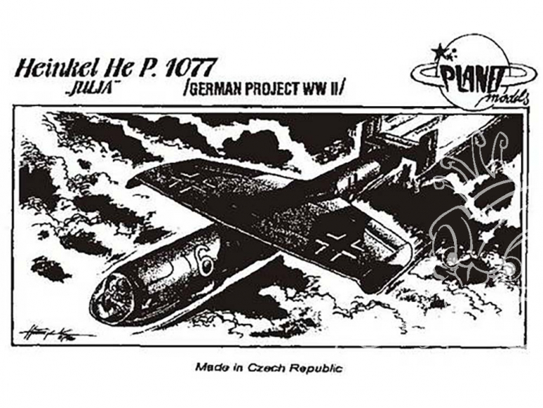 Planet Model PLT012 Heinkel He P.1077 Julia full resine kit 1/48