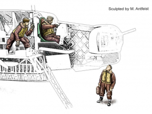 Cmk figurine F72353 Vérification avant vol de l'équipage Wellington 1/72