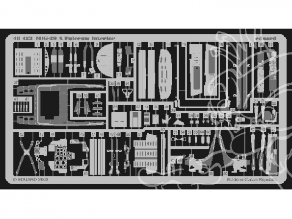 EDUARD photodecoupe avion 48423 Interieur Mig-29A Fulcrum 1/48