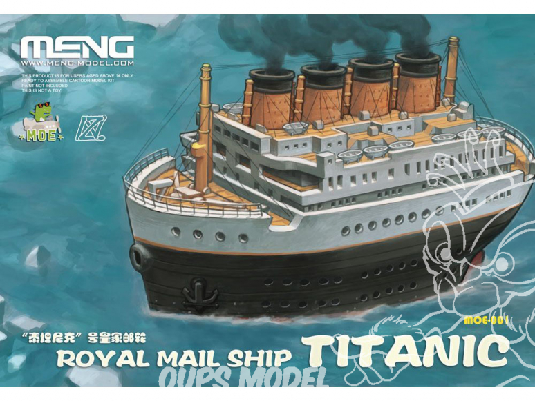 Meng maquette avion moe-001 Caricature TITANIC sans collage