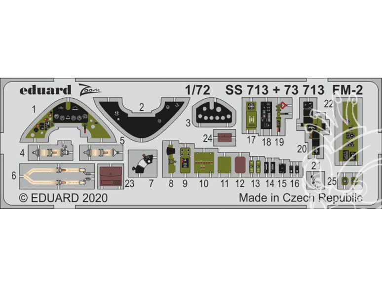 Eduard photodecoupe avion 73713 Amélioration FM-2 Arma Hobby 1/72