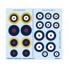 Eduard Decalques avion D48053 Insignes nationaux Spitfire Mk.I 1/48