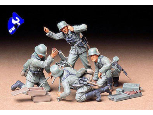 tamiya maquette militaire 35193 mortiers et servants Allemand 1/