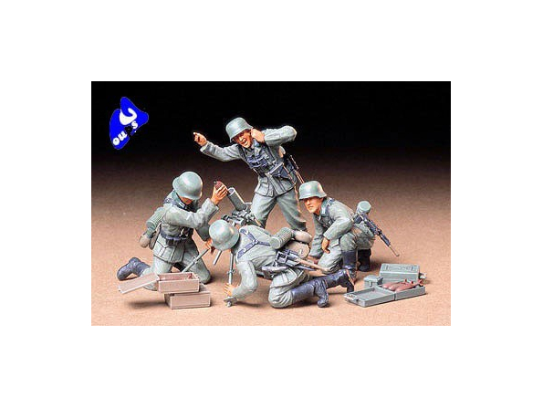 tamiya maquette militaire 35193 mortiers et servants Allemand 1/