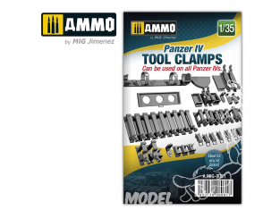 Ammo Mig accessoire 8081 Panzer IV tool clamps 1/35