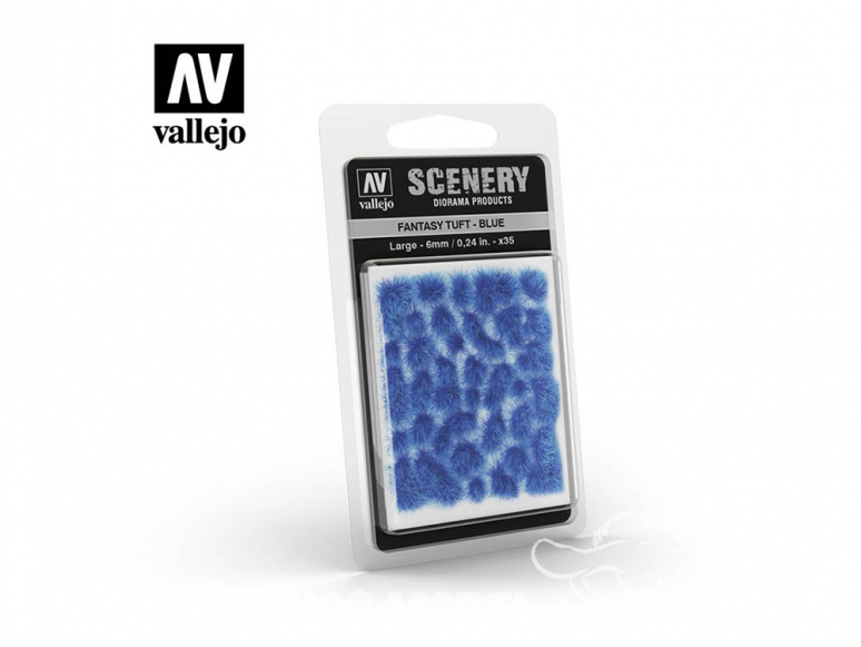 Vallejo Touffe fantaisie SC434 Bleu hauteur de l'herbe 6mm