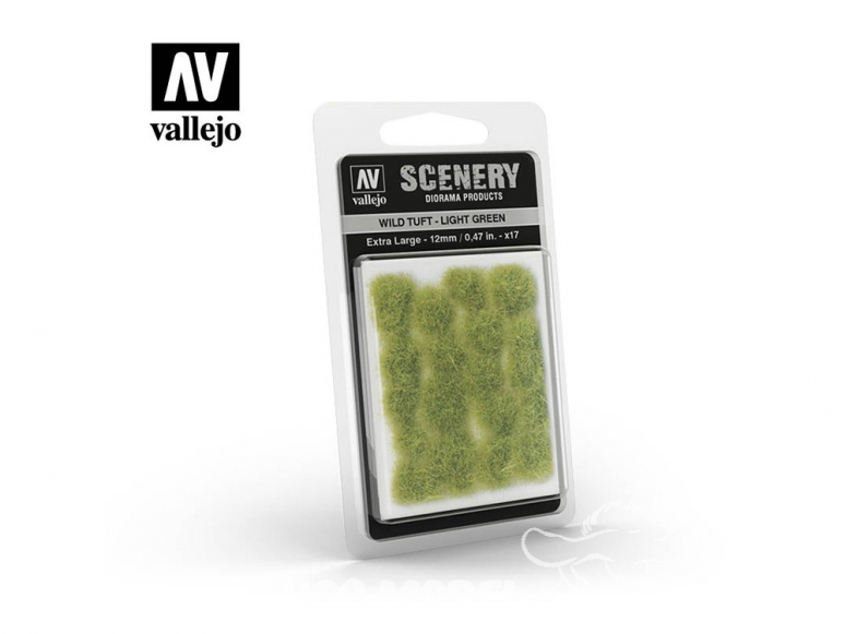 Vallejo Touffe sauvage SC426 Vert Clair hauteur de l'herbe 12mm
