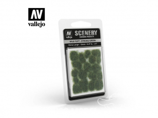 Vallejo Touffe sauvage SC427 Vert Foncé hauteur de l'herbe 12mm