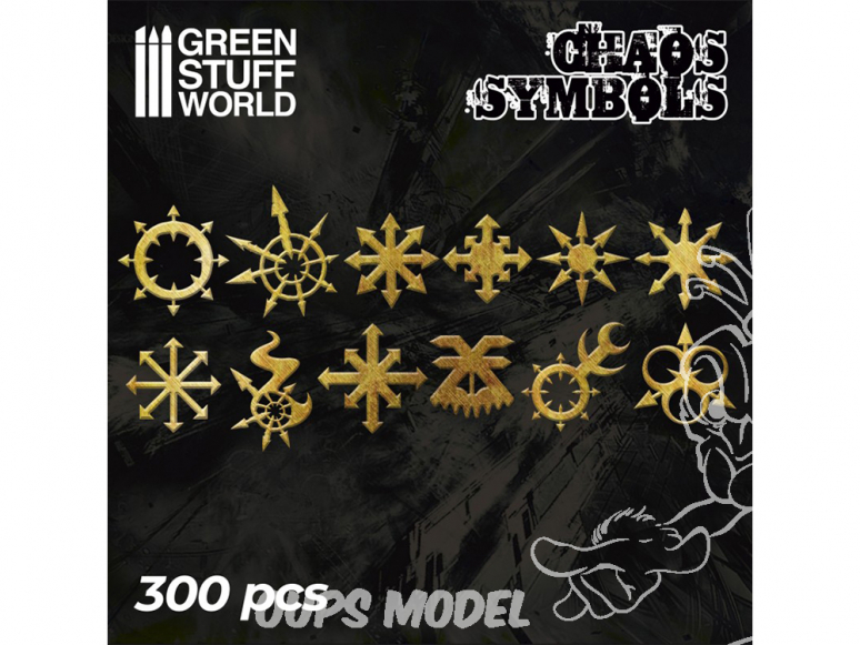 Green Stuff 504699 Runes et Symboles Chaos