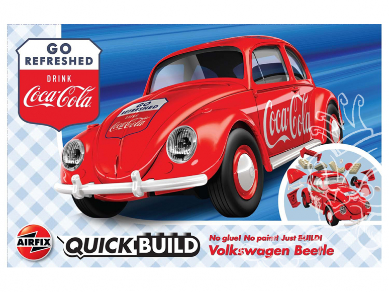 Airfix maquette avion J6048 QUICKBUILD (idem que lego) Coca-Cola® VW Beetle