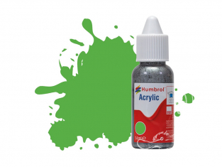HUMBROL Peinture Acrylique 208 Vert de signal fluorescent Brillant Flacon compte-gouttes 14ml