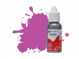 HUMBROL Peinture Acrylique 058 Magenta Mat Flacon compte-gouttes 14ml