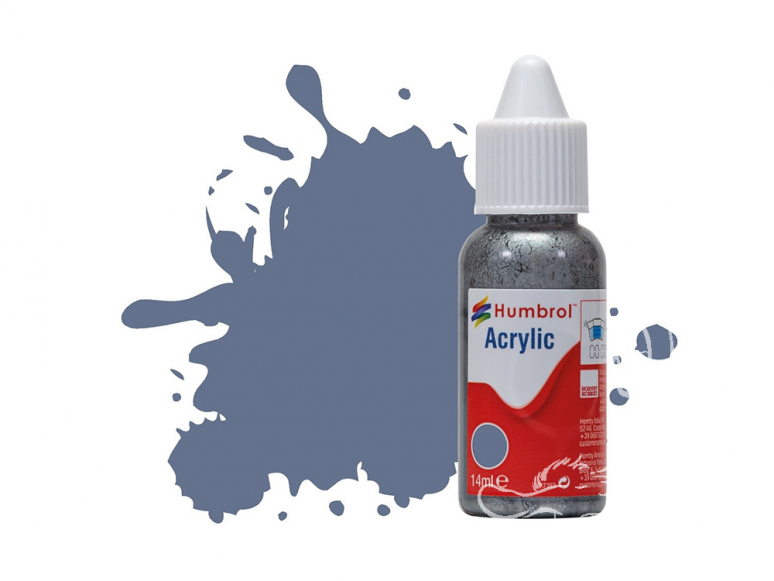 HUMBROL Peinture Acrylique 096 Bleu RAF Mat Flacon compte-gouttes 14ml