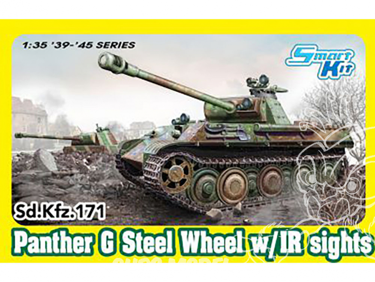 Dragon maquette militaire 6941 Panther Ausf.G Late Production (Steel Wheel) mit Pantherturm1/35