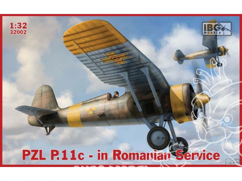 IBG maquette avion 32002 PZL P.11c iPZL P.11b Combattant dans le service roumain 1/32
