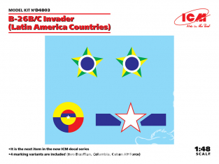 Icm decalques D4803 B-26B / C Invader Pays d'Amérique latine 1/48