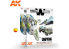 Ak Interactive livre Wornart Collection 2 AK4904 Chipping en Espagnol