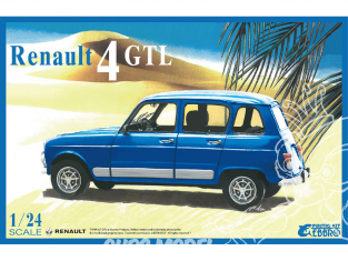 Ebbro maquette voiture 25011 Renault 4 GTL 1/24