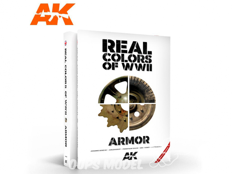 Ak Interactive livre AK299 Real Colors WWII Blindés - Couleurs réelles WWII en Anglais