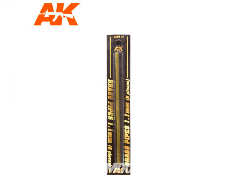 AK interactive ak9110 Tubes laiton 1.1mm x5