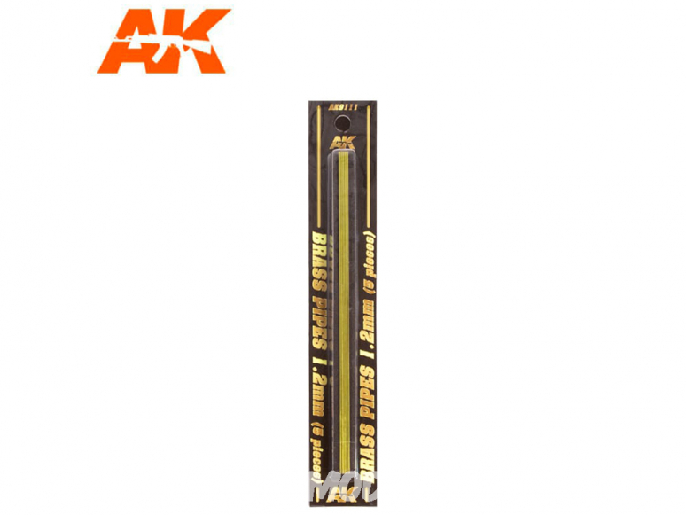 AK interactive ak9111 Tubes laiton 1.2mm x5