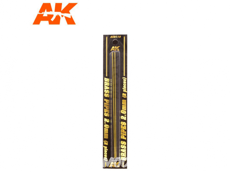 AK interactive ak9118 Tubes laiton 2mm x2