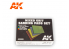 AK interactive outillage ak9021 Eponge de ponçage grain Mix