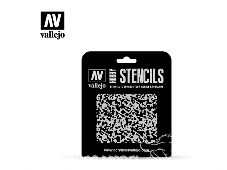 Vallejo Stencils ST-AIR001 pochoir Peinture vieillie 1/48