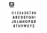 Vallejo Stencils ST-LET002 Pochoir Alphabet d&#039;estampage 1/35