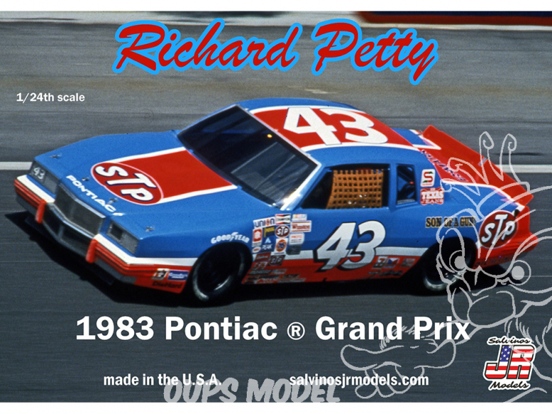 JR Models maquette voiture 1983T Richard Petty 1983 Talladega Winner 1/25
