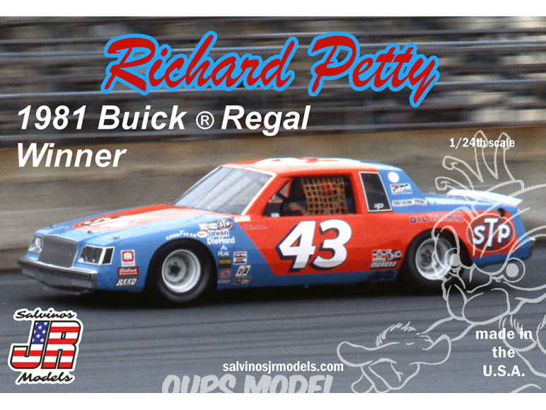 JR Models maquette voiture 1981T Richard Petty 1981 Winner Buick®Regal 1/25