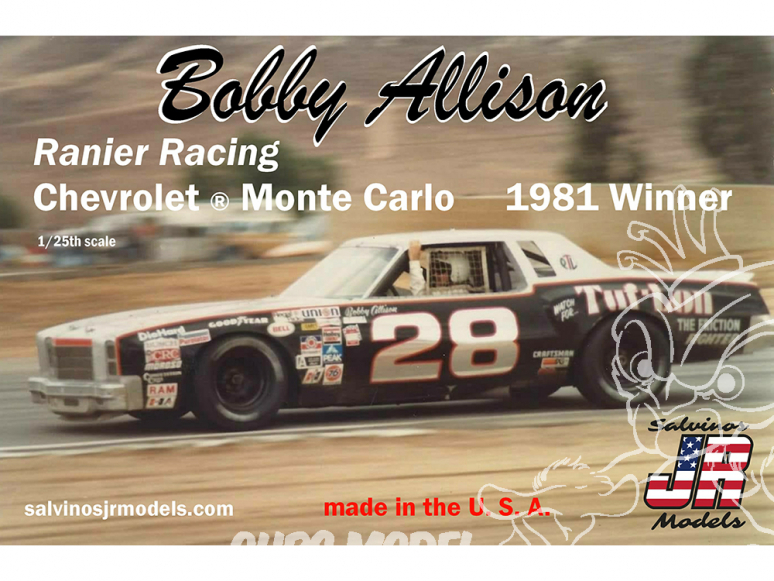JR Models maquette voiture 1981R Bobby Allison’s Chevrolet ® Monte Carlo 1981 Winner 1/25