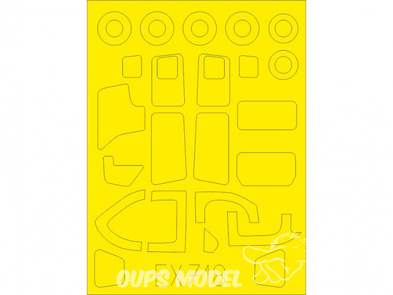 Eduard Express Mask EX718 O-2A Icm 1/48