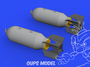 Eduard kit d'amelioration brassin 632158 Armement bombes US 1000lb 1/32