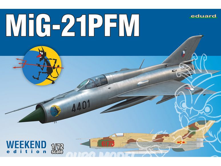 EDUARD maquette avion 7454 MiG-21PFM WeekEnd Edition 1/72