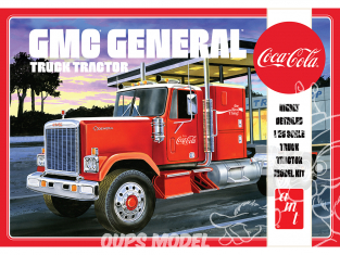 AMT maquette camion 1179 1976 GMC General Semi Tractor (Coca-Cola) 1/25