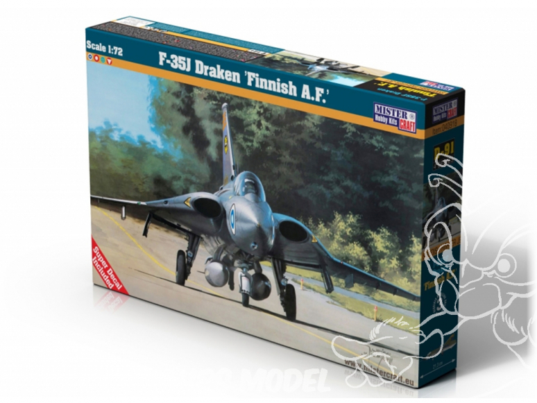 Master CRAFT maquette avion 040918 F-35J Draken Finnish A.F 1/72