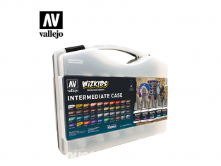 Vallejo Malette Wizkids 80261 Intermediare set avec couleurs pour figurines fantastique 40 x 8ml et un pinceau