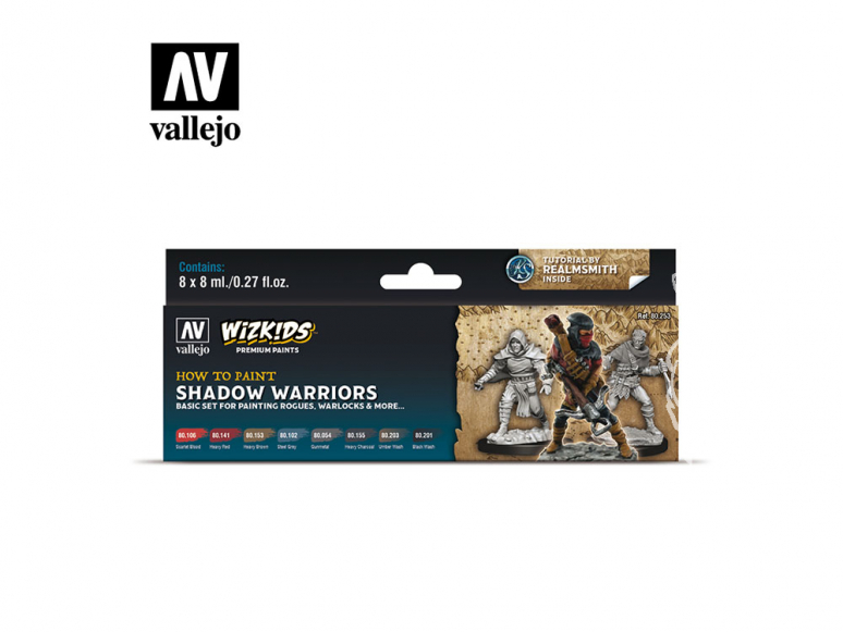 Vallejo Set Wizkids 80253 Shadow Warriors 8x8ml