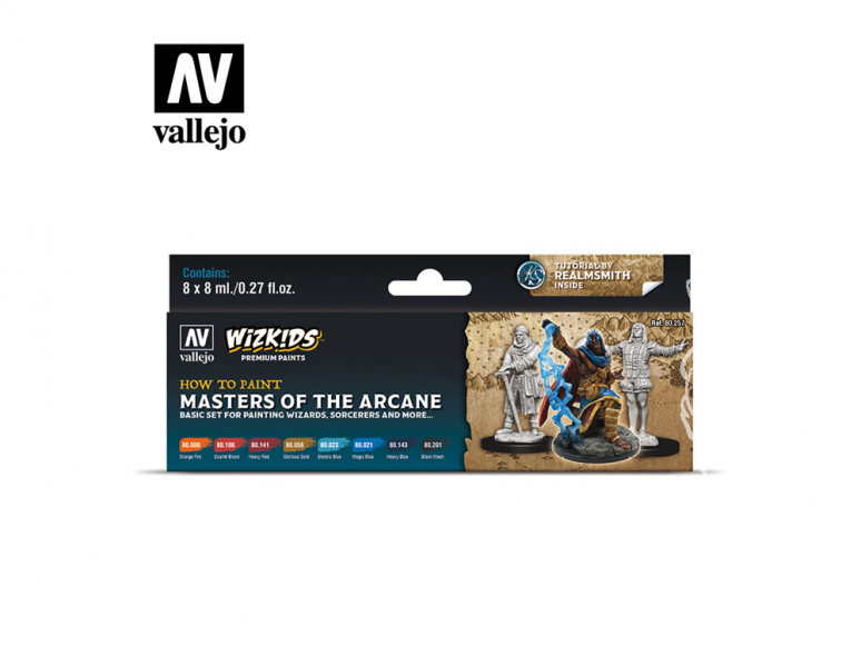 Vallejo Set Wizkids 80257 Masters of the Arcane 8x8ml
