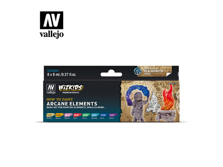 Vallejo Set Wizkids 80258 Arcane Elements 8x8ml