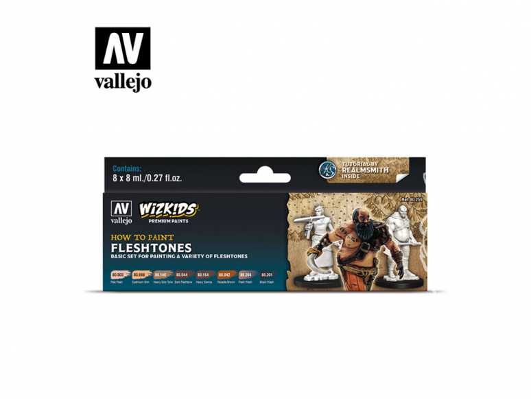 Vallejo Set Wizkids 80259 Fleshtones 8x8ml