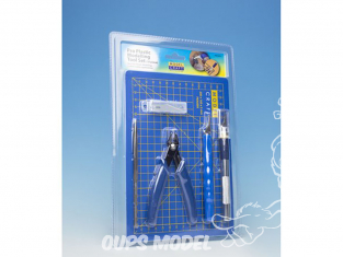 Lowats Outils Modelisme 6 Pièces Outil des Maquette Modélisme Tools  Fondamentaux Kit Outils de Modélisme Basic Outils Craft Set pour La  Construction