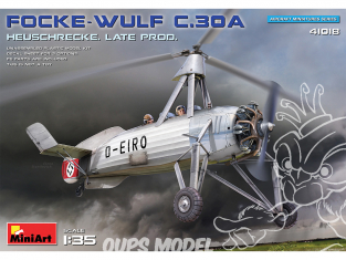 Mini Art maquette avion 41018 FOCKE-WULF FW C.30A HEUSCHRECKE. LATE PROD 1/35