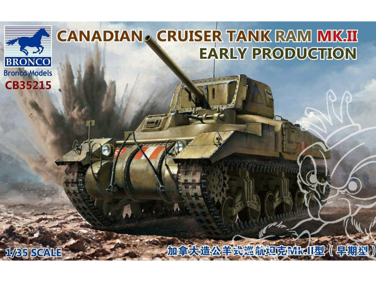 Bronco maquette militaire CB35215 Char Canadien RAM MK.II Early production 1/35