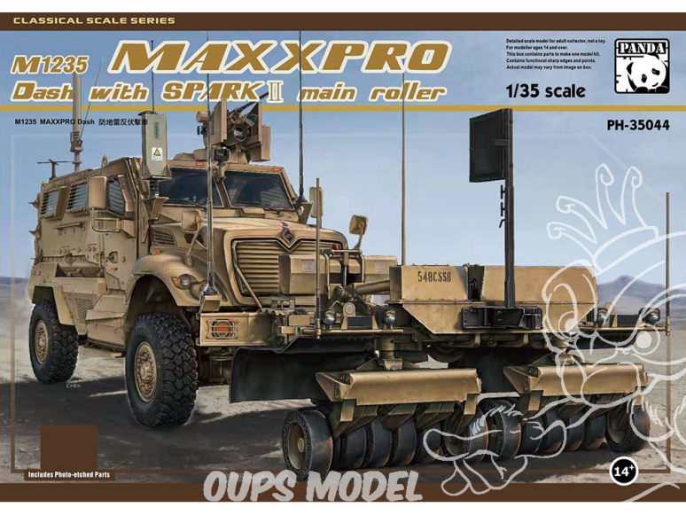 Panda Hobby maquette militaire 35044 M1235 MAXXPRO "DASH" avec SYSTÈME DE DÉMINAGE "SPARK II"2019 1/35