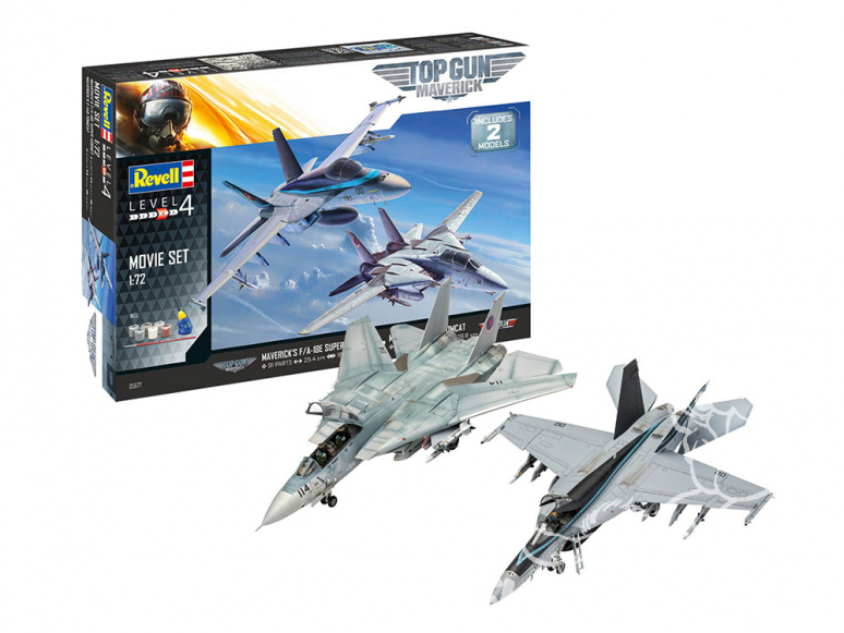 Revell kit avion 05677 Gift Set Top Gun Movies 2 avions inclus 1/48
