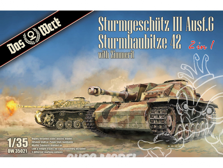DAS WERK maquette militaire DW35021 StuG III Ausf.G / StuH 42 1/35