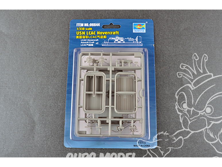 TRUMPETER maquette bateau 06644 Deux Aéroglisseur USN LCAC 1/350