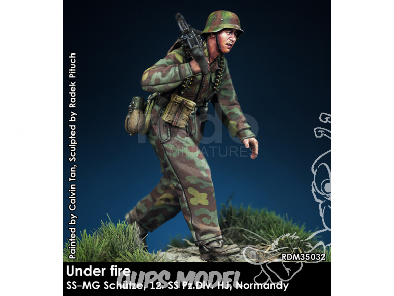 Rado miniatures figurines RDM35032 Sous le feu - SS-Schütze 12. SS Pz.Div. HJ Normandie 1944 1/35